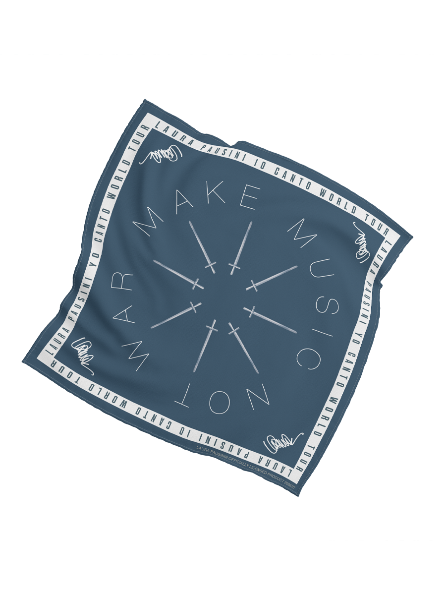 Petrol Green Bandana - Make Music Not War