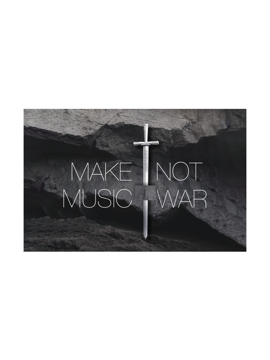 Collectible Mini Sword - Make Music Not War