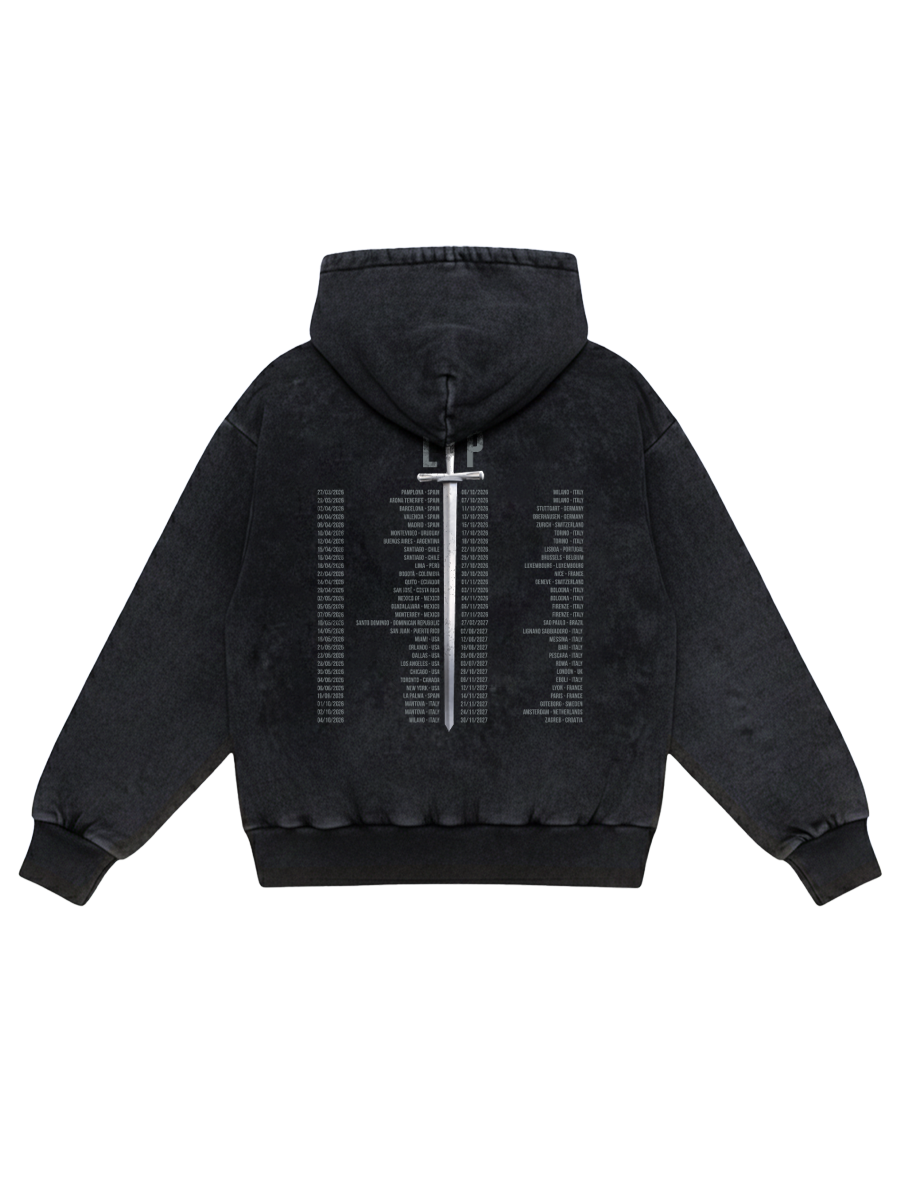 14. Washed Hoodie - World Tour