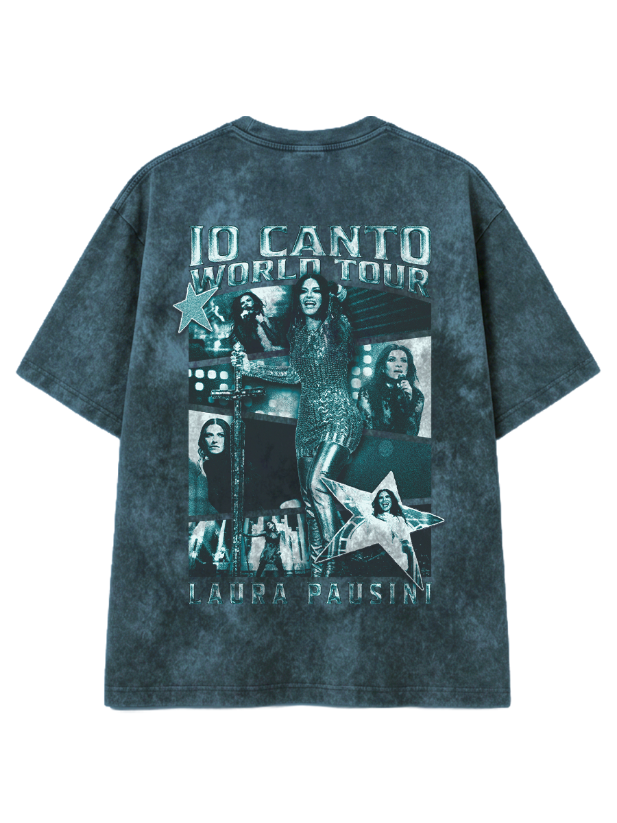 18. Washed Green T-Shirt - Io Canto World Tour